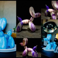 Роспись собачки Ballon Dog в ресторане Tillander