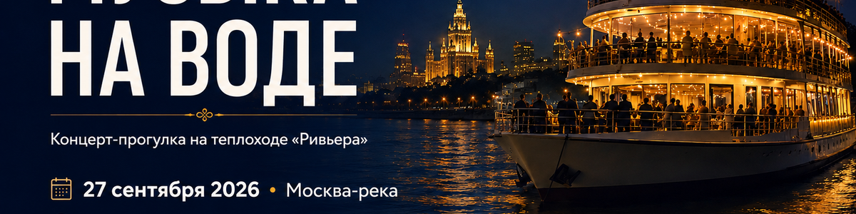 Концерт с прогулкой на теплоходе по Москва-реке