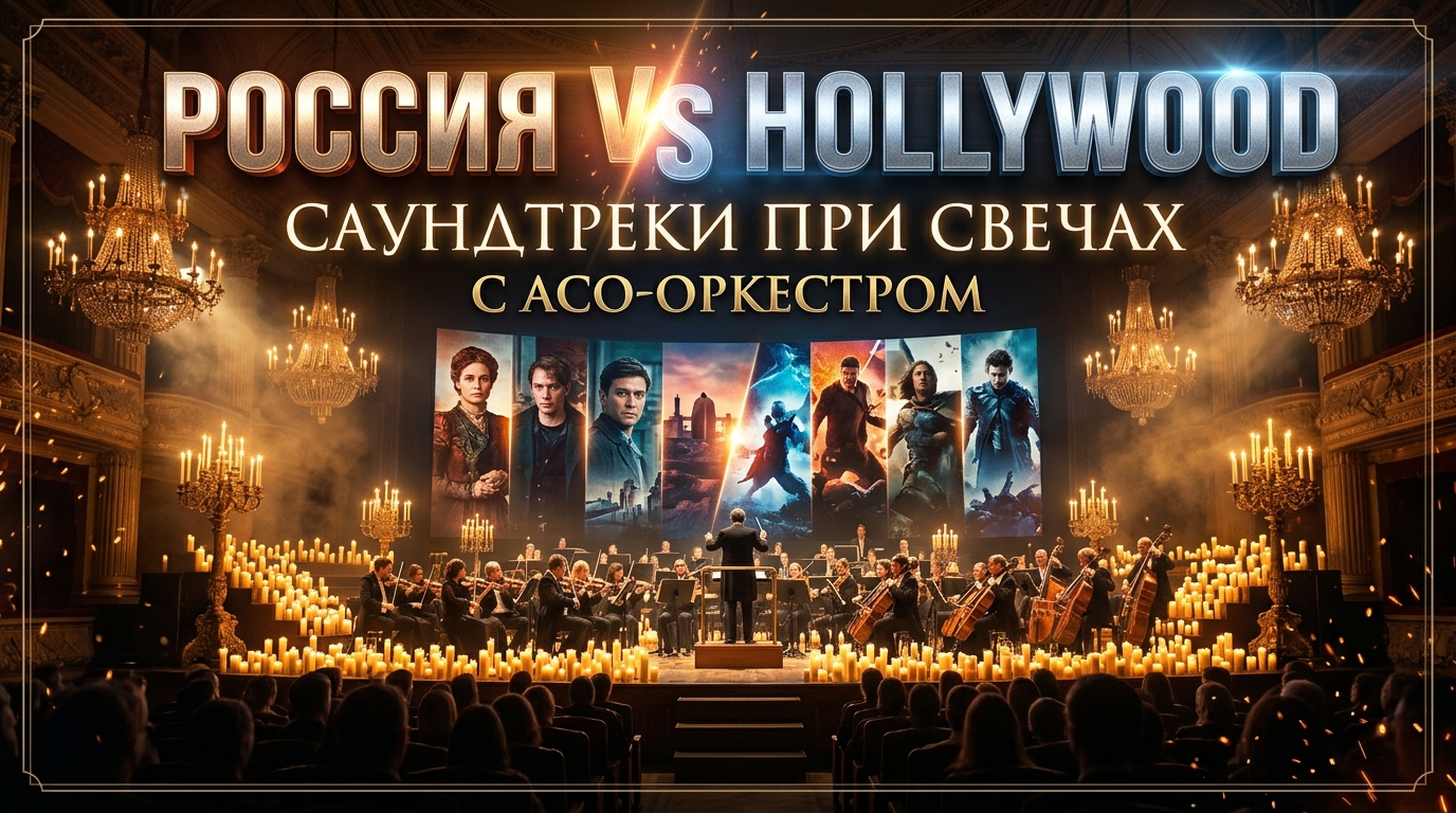 Россия VS Hollywood. Саундтреки при свечах с АСО-оркестром