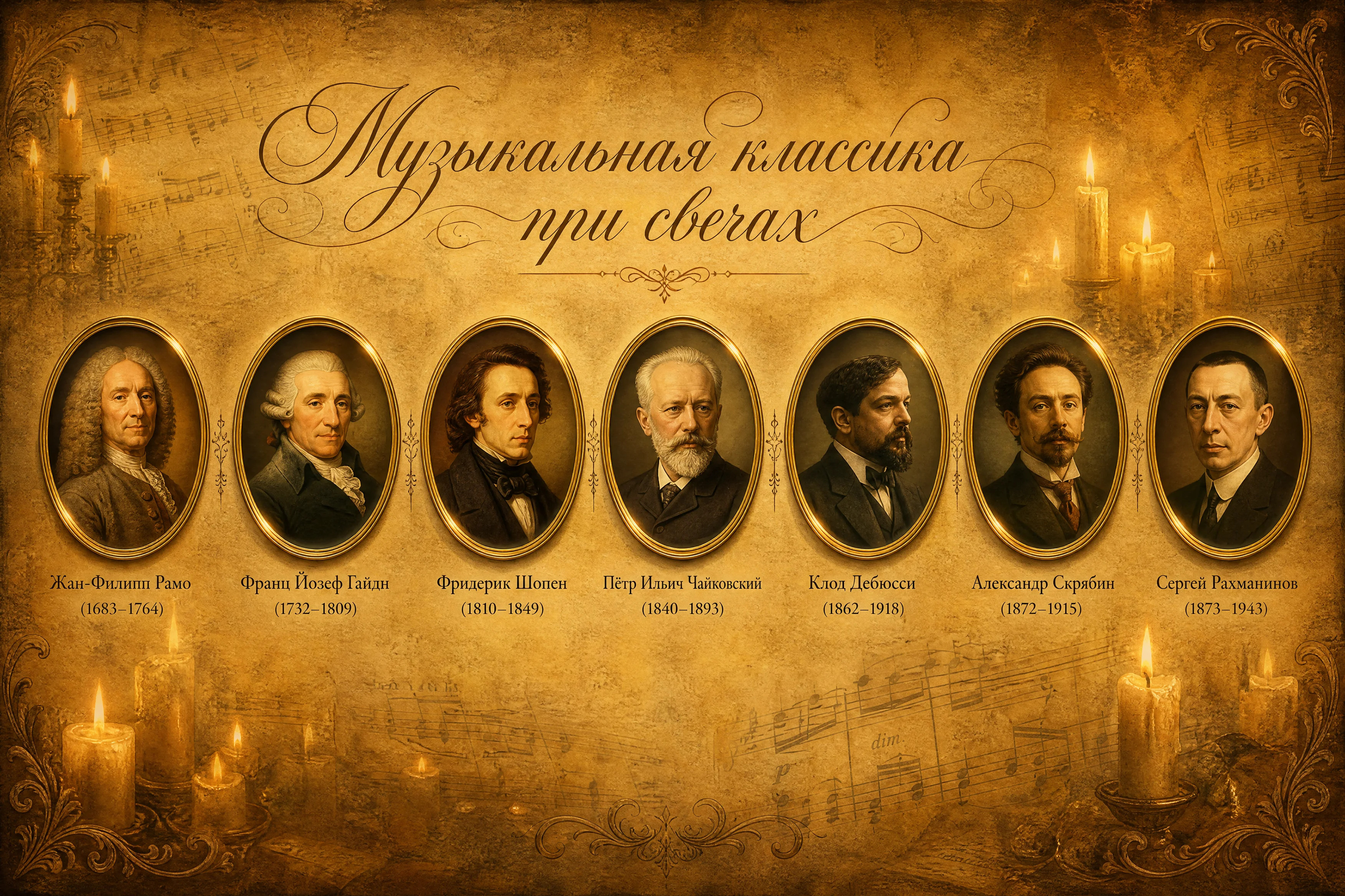Мировая классика при свечах