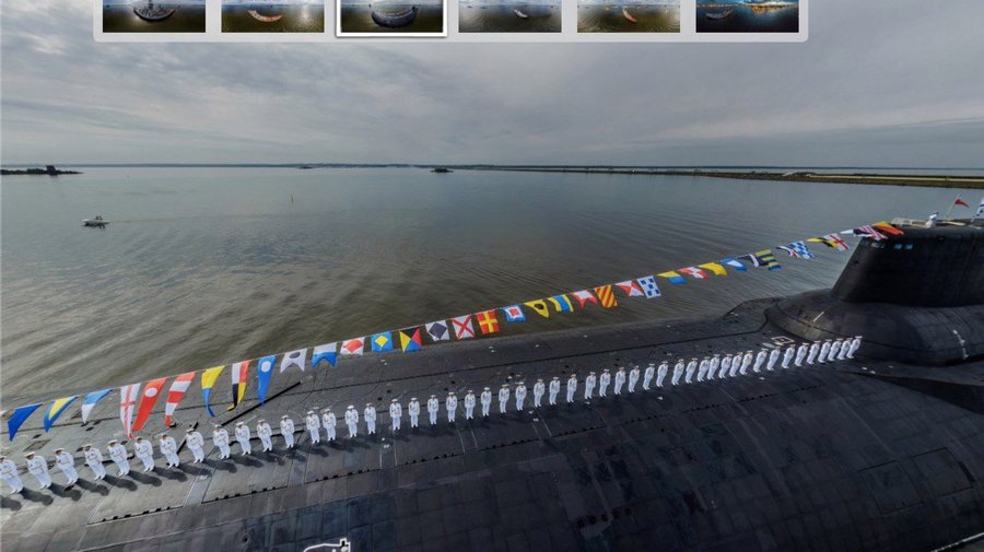 Минобороны РФ опубликовало 360-градусную панораму военно-морского парада в Петербурге