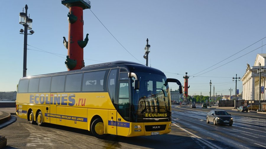 Компания Ecolines запустила маршрут из Петербурга в Москву за 730 рублей