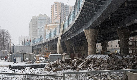 Поклонногорский путепровод откроют 25 декабря 