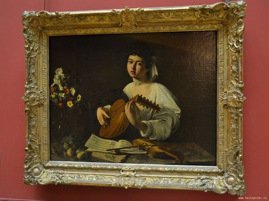 Выставка к завершению реставрации картины Караваджо «Юноша с лютней» 