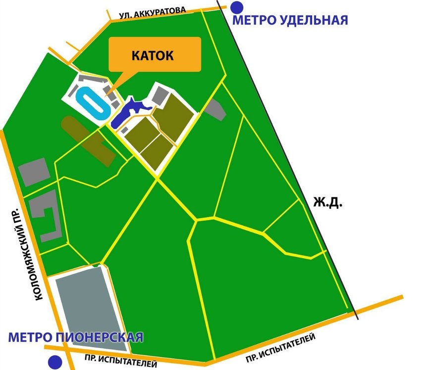 Удельный парк карта