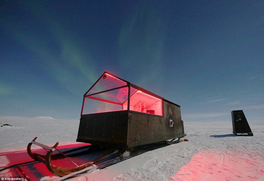 В Финляндии появился отель на лыжах с видом на северное сияние 