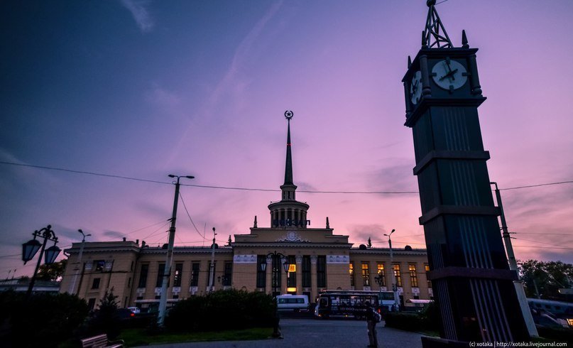 Железнодорожный вокзал в Петрозаводске