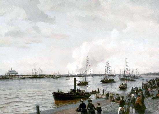 «Открытие морского канала в Санкт-Петербурге в 1885 году»