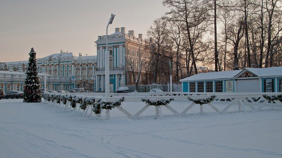 В музее-заповеднике «Царское Село» заработал каток под открытым небом 