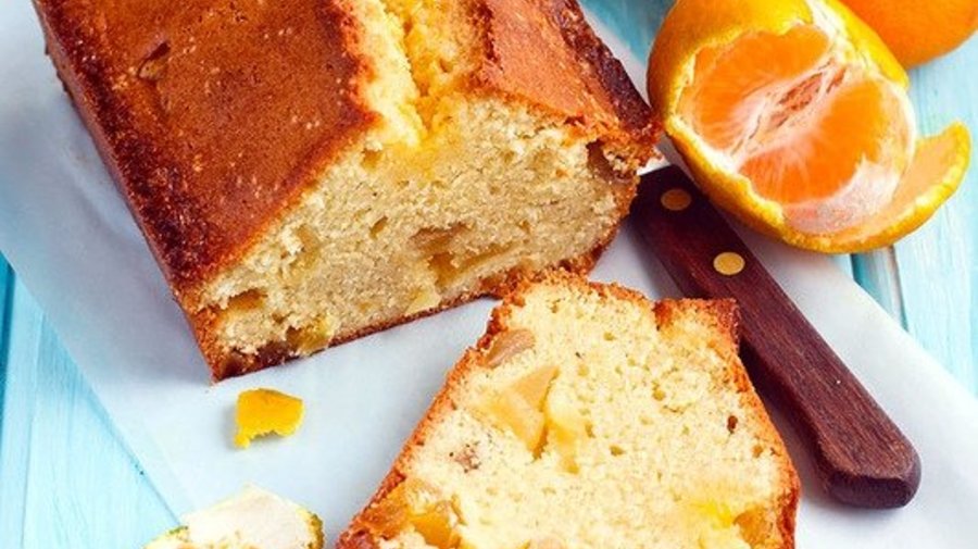 Мандариновый кекс с имбирём и корицей