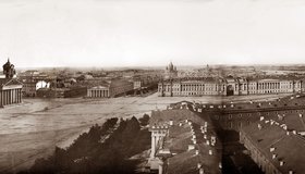 Надо знать: уникальная фотопанорама Санкт-Петербурга, сделанная в 1861 году с башни Адмиралтейства