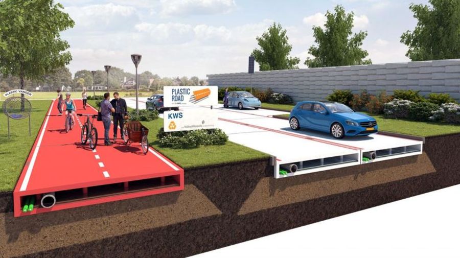 В России предлагают строить дороги из мусора 