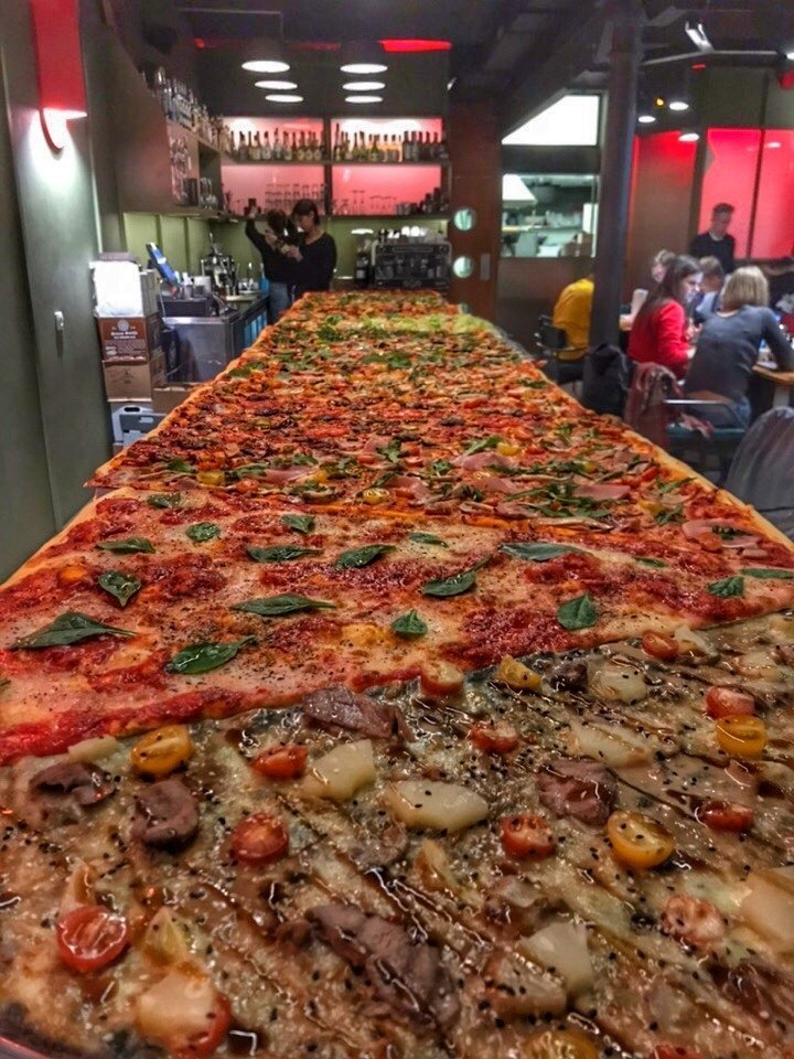Места, где можно попробовать блюда oversize