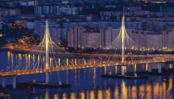 Самые красивые вантовые мосты Петербурга