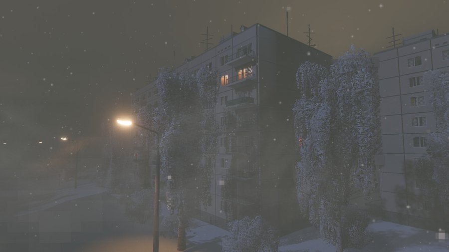 В Steam появился симулятор российской зимы. В игре можно вынести мусор и погулять в пустом дворе