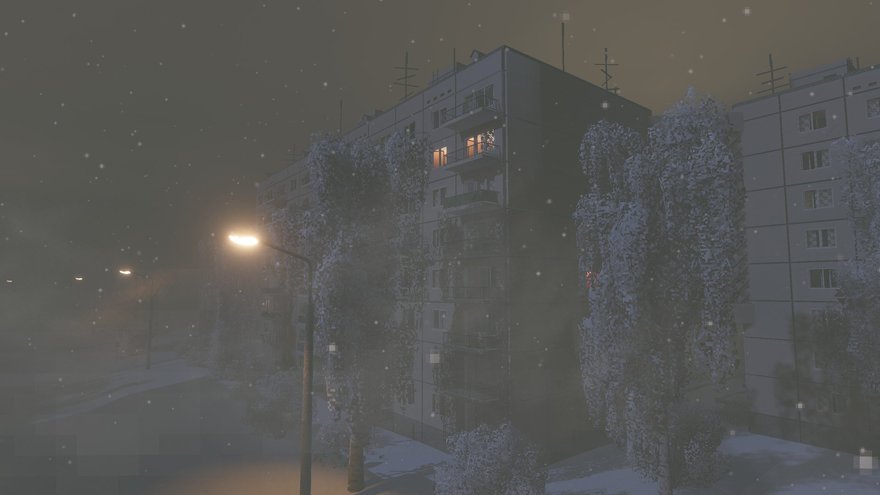 В Steam появился симулятор российской зимы. В игре можно вынести мусор и погулять в пустом дворе