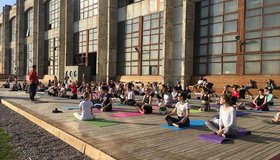 Где в Петербурге заняться йогой под открытым небом