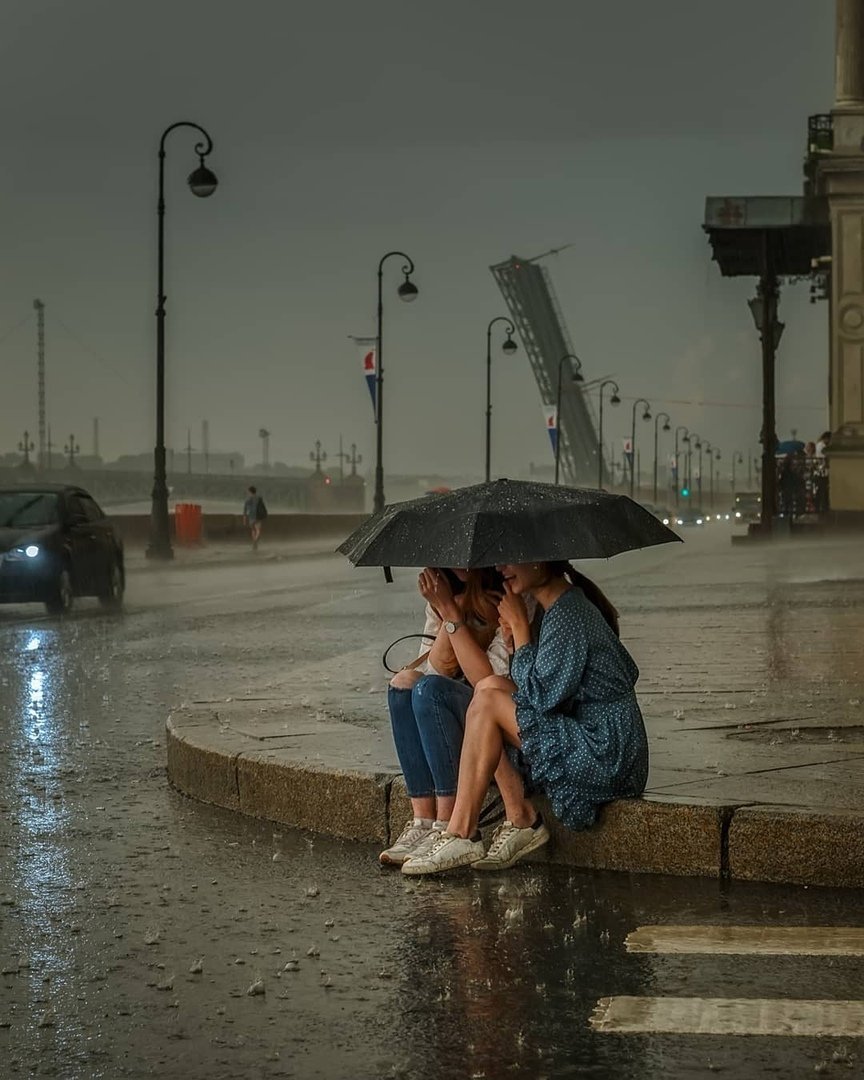 Санкт петербург и дождь