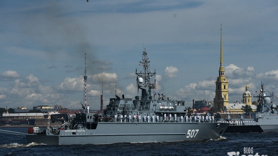Фоторепортаж: репетиция Главного военно-морского парада