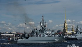 Фоторепортаж: репетиция Главного военно-морского парада