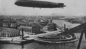 Надо знать: В июле 1931 года над Ленинградом пролетел «Граф Цеппелин» — то ли шпионский, то ли исследовательский аппарат из Германии 