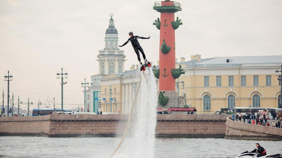 Полёты на флайборде