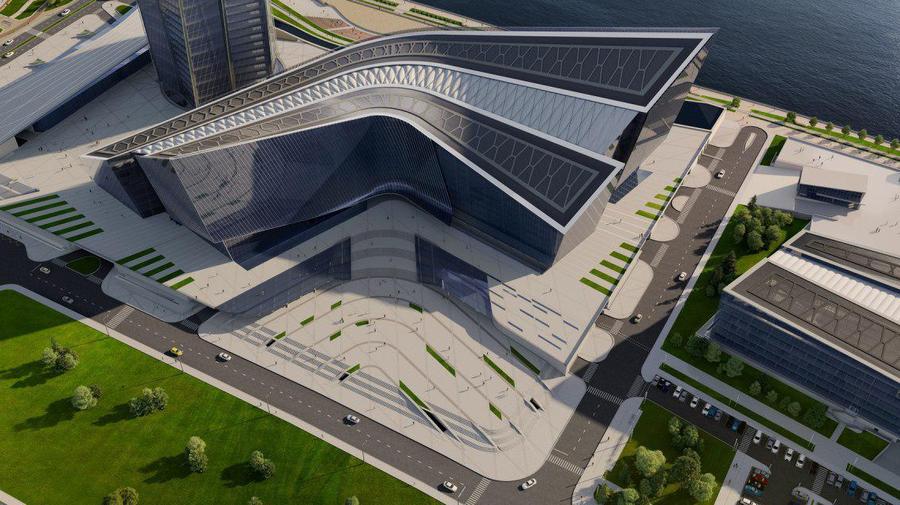 У «Лахта Центра» появится площадь с крылатой лестницей