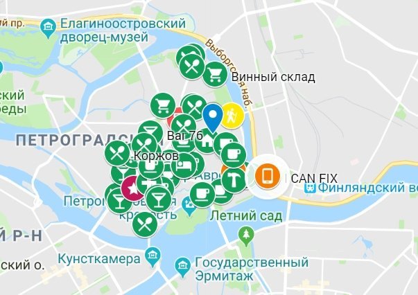 Жители Петроградского района создали карту-путеводитель с интересными местами, парками и магазинами округи
