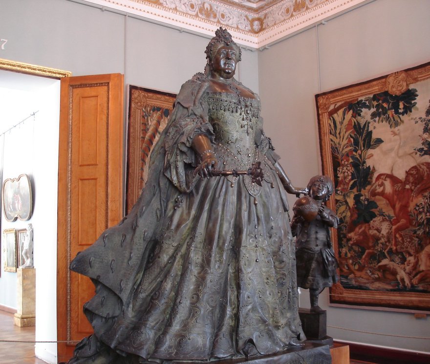 Франческо Растрелли. «Анна Иоанновна с арапчонком», 1741 год