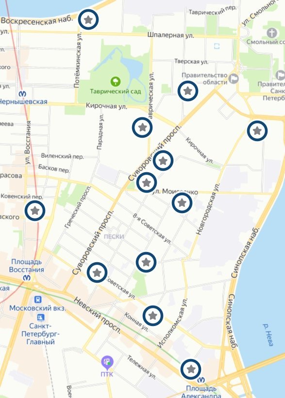 Карта раздельного сбора спб