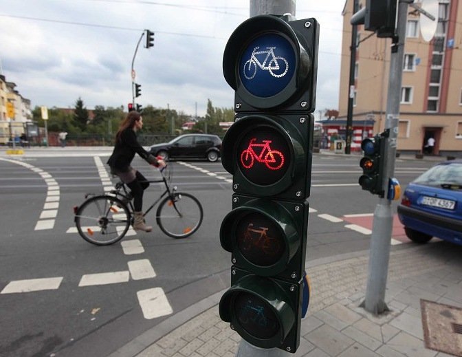 В Петербурге планируют установить светофоры для велосипедистов