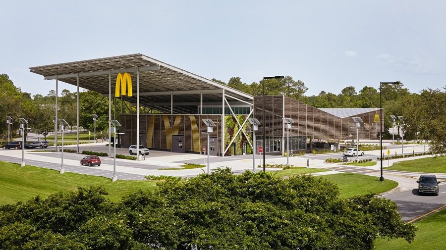 Ресторан McDonald’s Disney World, Ross Barney Architects, Флорида, США