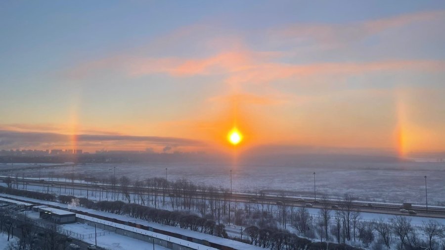 Сегодня в небе над Петербургом заметили гало