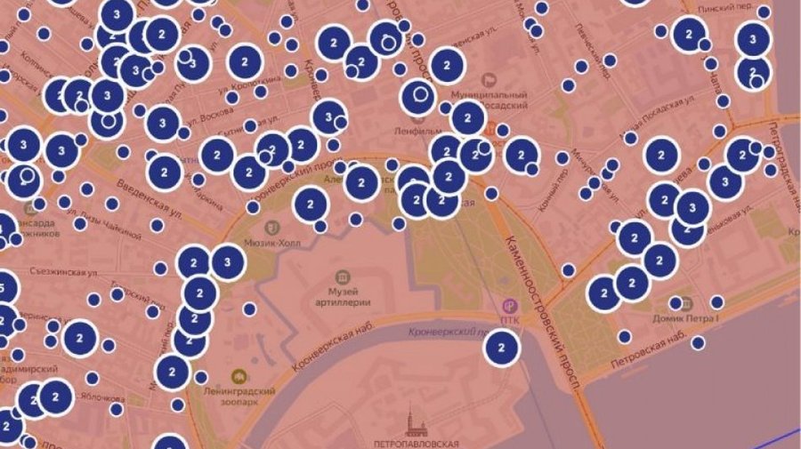 В Петербурге создали «Карту вывесок» с десятками тысяч объектов, по которой можно узнать законность установки
