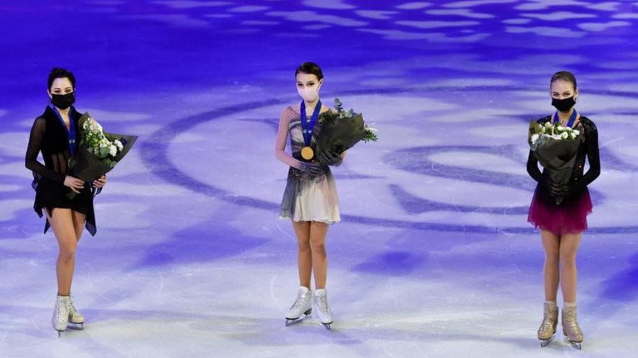 Российские фигуристки заняли весь пьедестал Чемпионата мира по фигурному катанию