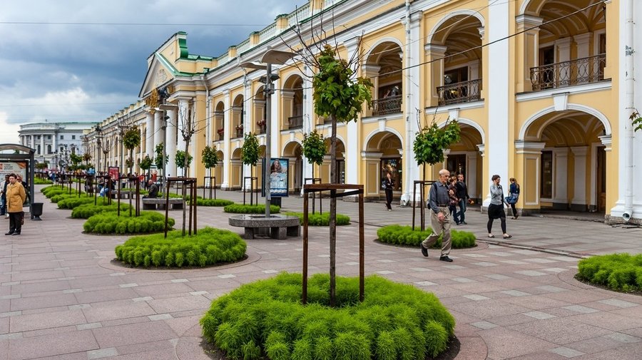Гостиный Двор в Петербурге озеленят