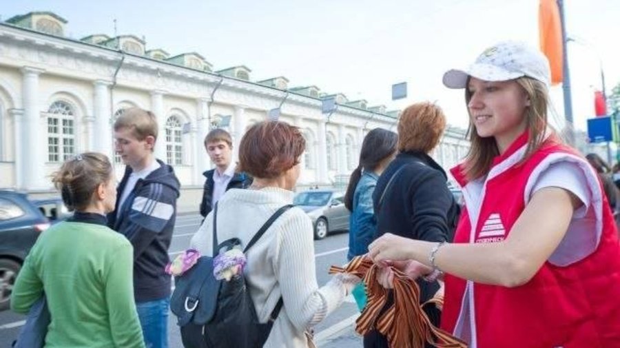 В Петербурге раздадут два миллиона «Георгиевских ленточек»