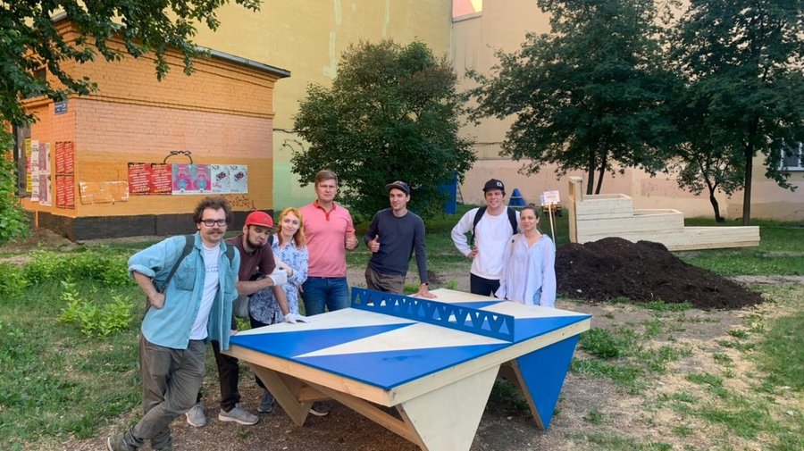 Петербуржцы создали общественное пространство возле клуба «Космонавт»