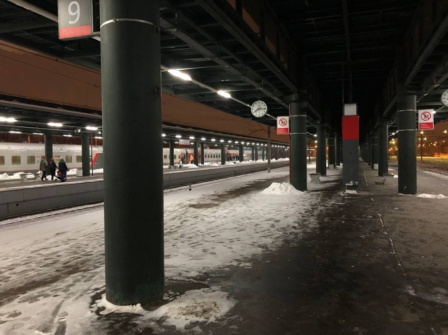 На Ладожском вокзале демонтировали платформу 9 ¾ по мотивам  «Гарри Поттера»