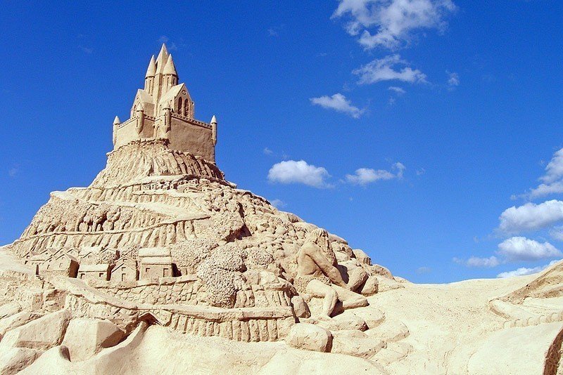 Песочный замок в Лаппеенранте