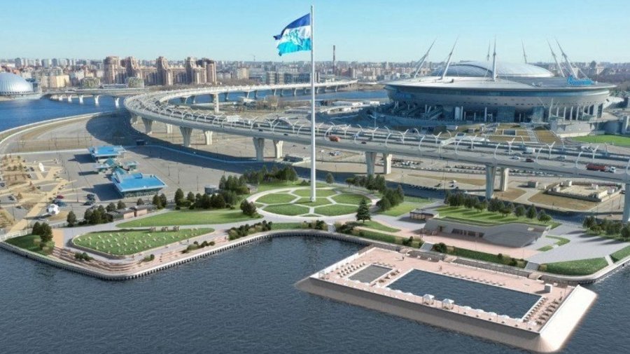 На Крестовском острове в 2025 году появятся открытые бассейны
