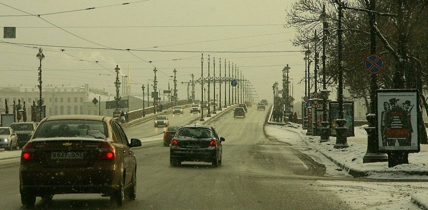 В новогоднюю ночь перекроют движение в центре Санкт-Петербурга