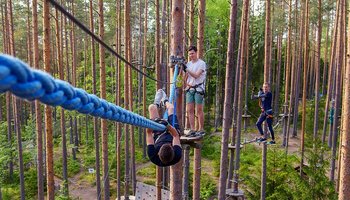 Самый большой веревочный парк в России — «Норвежский Парк» 
