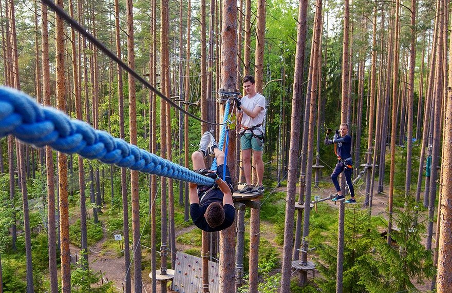 Самый большой веревочный парк в России — «Норвежский Парк» 