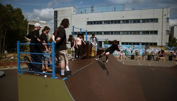 Фестиваль в честь Дня молодёжи на набережной Охты