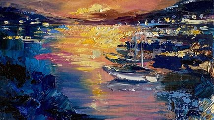 Мастер-класс по живописи «Зов моря на холсте: Пишем живописные бухты с лодками» — фото 2