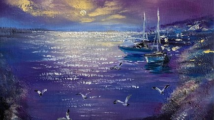 Мастер-класс по живописи «Зов моря на холсте: Пишем живописные бухты с лодками» — фото 4