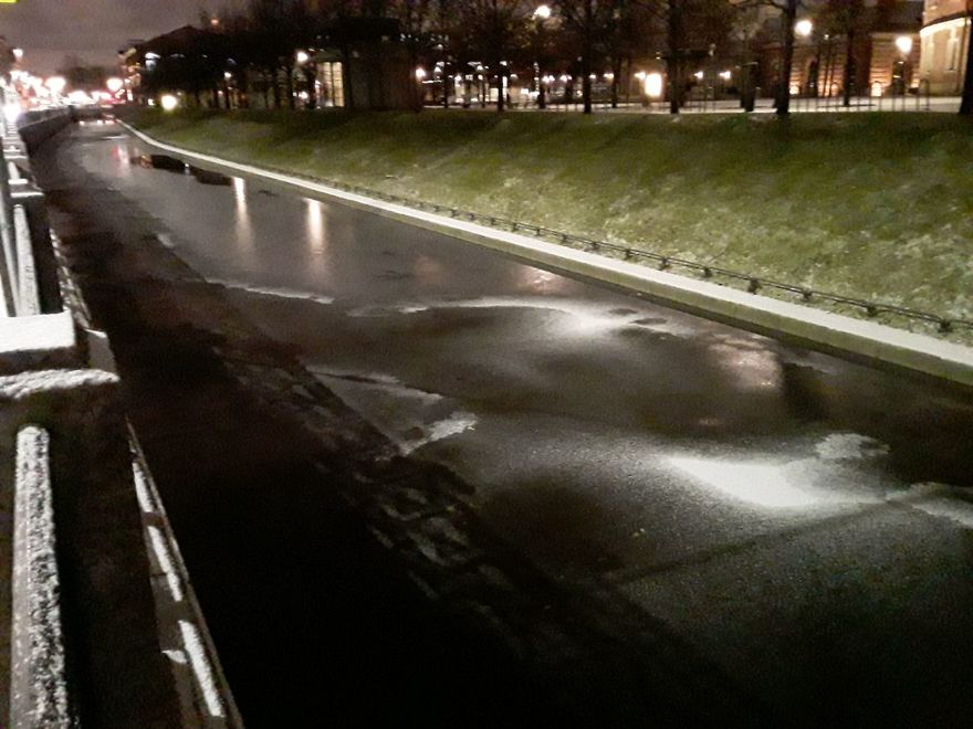 На петербургских водоёмах появился первый лёд