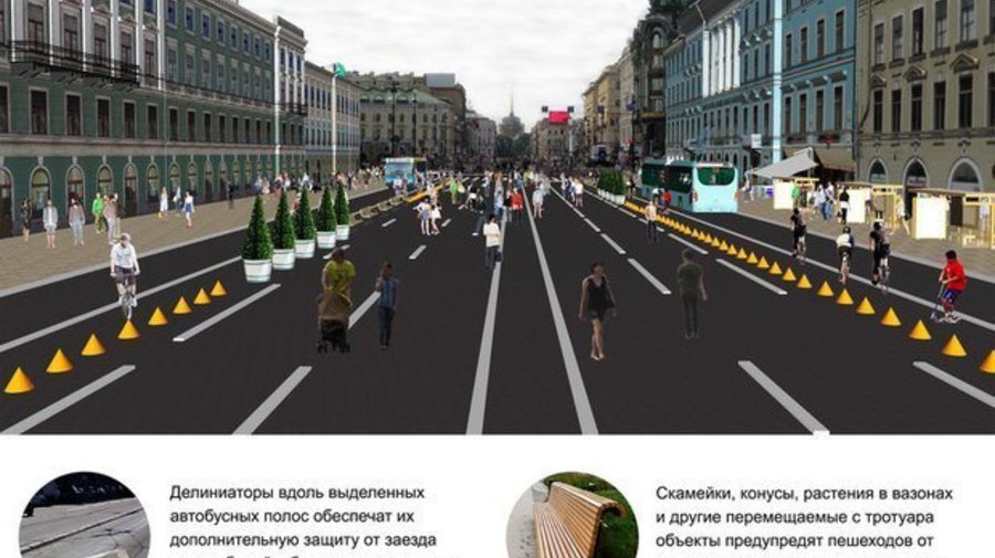 Невский может стать пешеходным уже этим летом