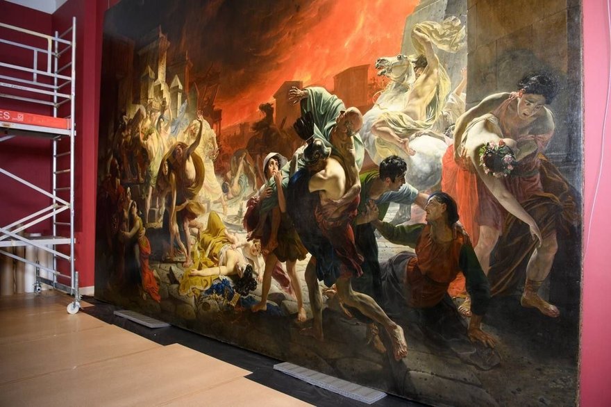 Посетители Русского музея смогут видеть процесс реставрации «Последнего дня  Помпеи» | Blog Fiesta